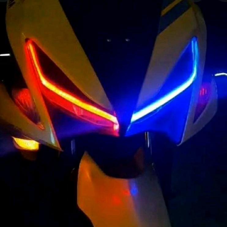 reflektor lampu depan aerox 155 LED+lampu alis