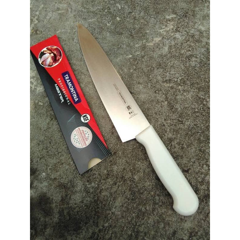 Pisau Daging 10 Inci Putih Asli Tramontina Brazil