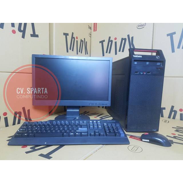 Ready Stok Cpu Lenovo tower core 2 duo e7500 ram 2gg hdd 160 fulsetdus siap kirim seluruh indonesia