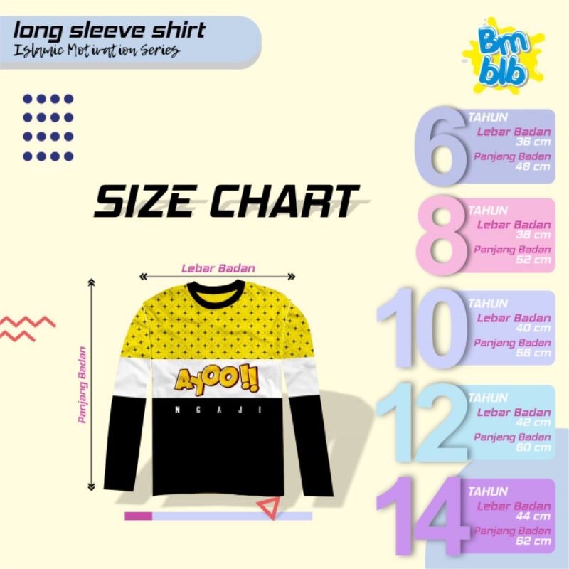 Long Sleeve Shirt Islamic Motivation Series by Bumblebee Kidswear