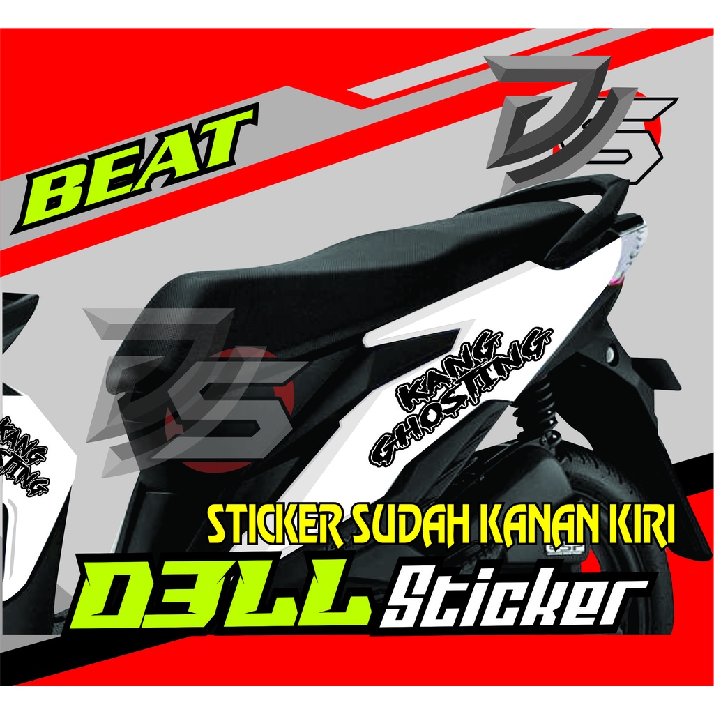 Stiker BEAT KANG GHOSTING / Sticker Beat Street / Sticker Motor Beat Terbaru