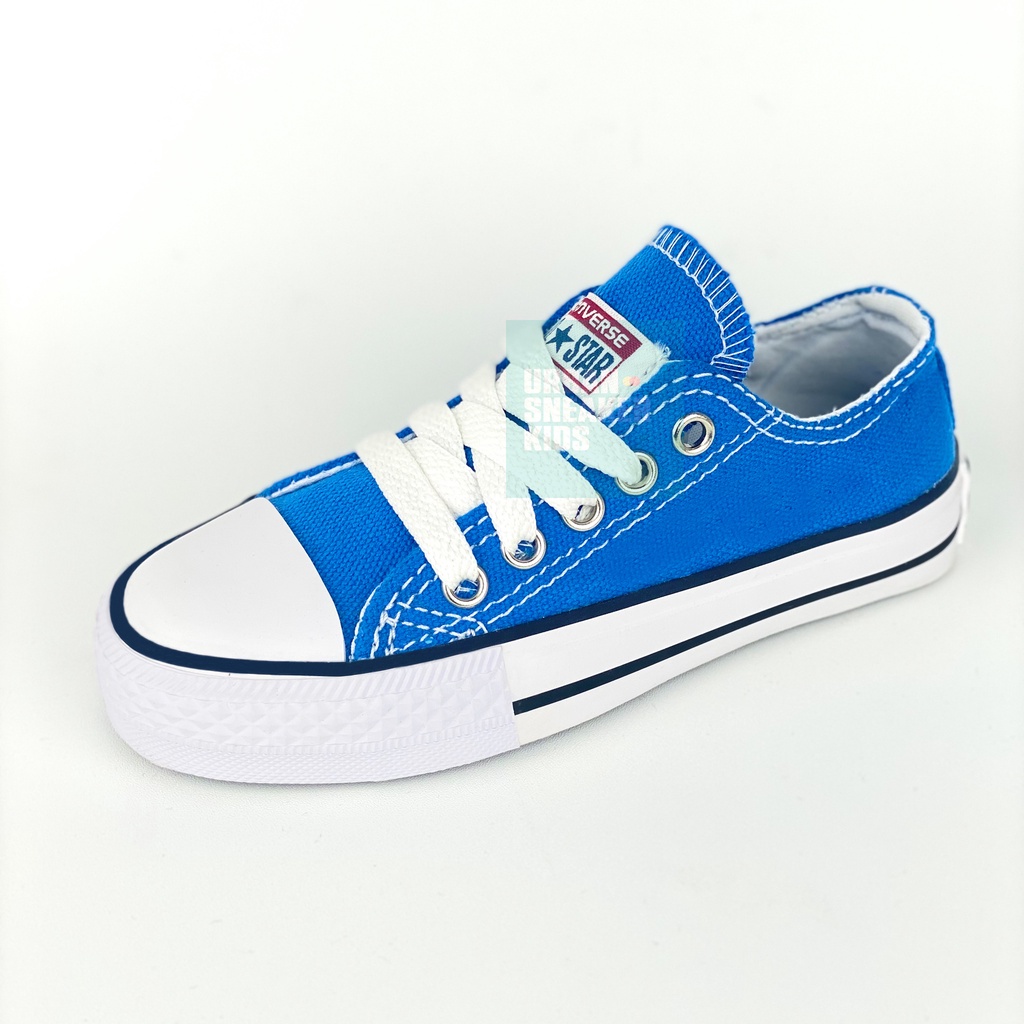 SEPATU ANAK CONVERSE ALL STAR LOW BLUE 18-35 SEPATU ANAK USIA 1-10 TAHUN - URBAN SNEAKER KIDS