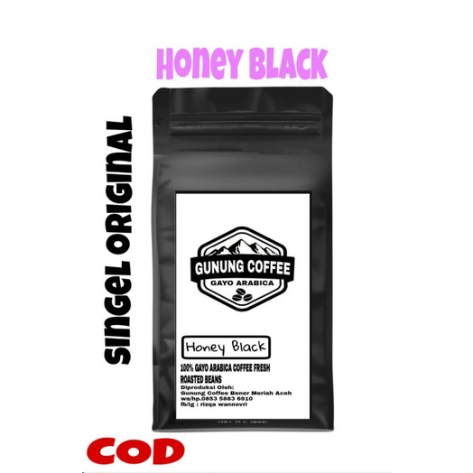 

kopi gayo arabica honey black - 200gram COD