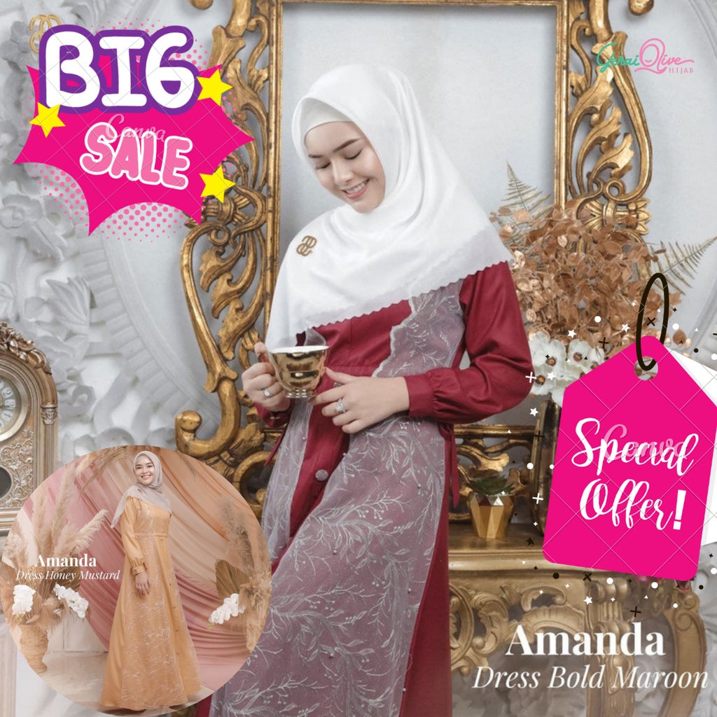 Amanda Manopo Dress by Puan Special Edition Gamis Brukat