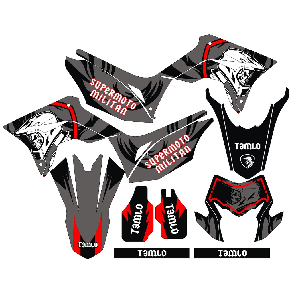 Sticker DECAL CRF 150 L Bisa Custom Stiker Honda CRF 150 L  (10)