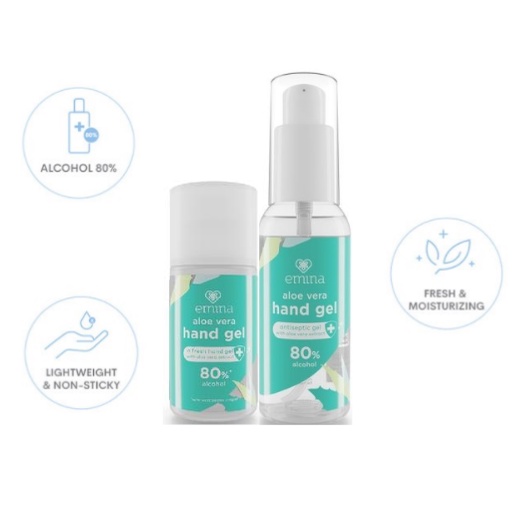 KINDSTORE❤ | EMINA | ALOE VERA ANTISEPTIC HAND SPRAY &amp; GEL