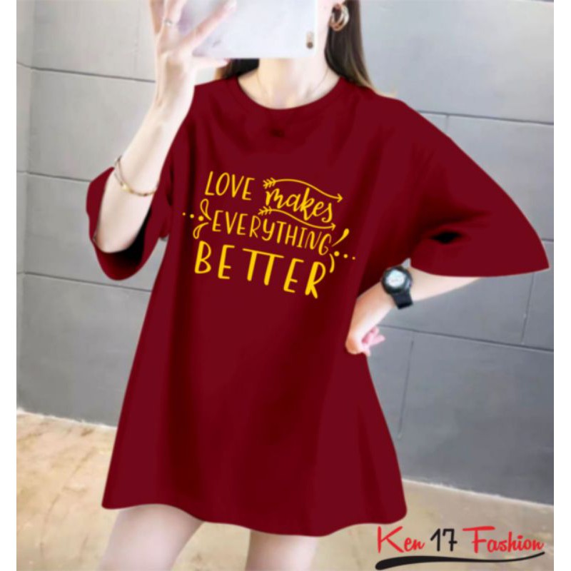 tshirt love everything better ld 116