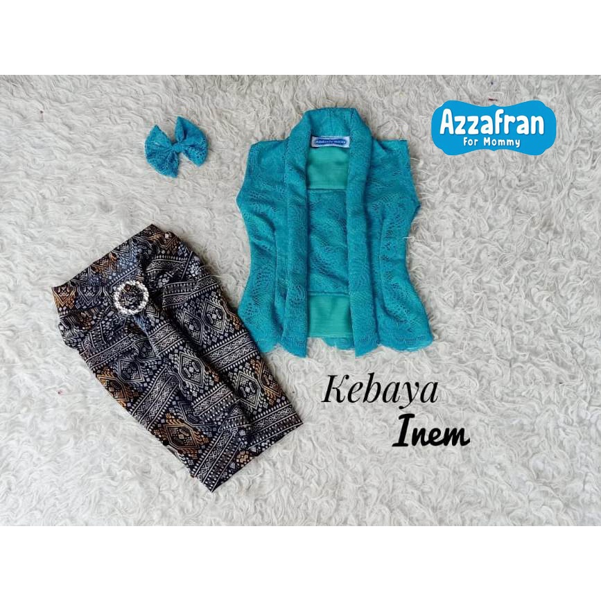 Kebaya Inem |Azzafran for Mommy |  Kebaya Anak Perempuan | Kebaya Dewasa | Kebaya Brokat | Baju Adat