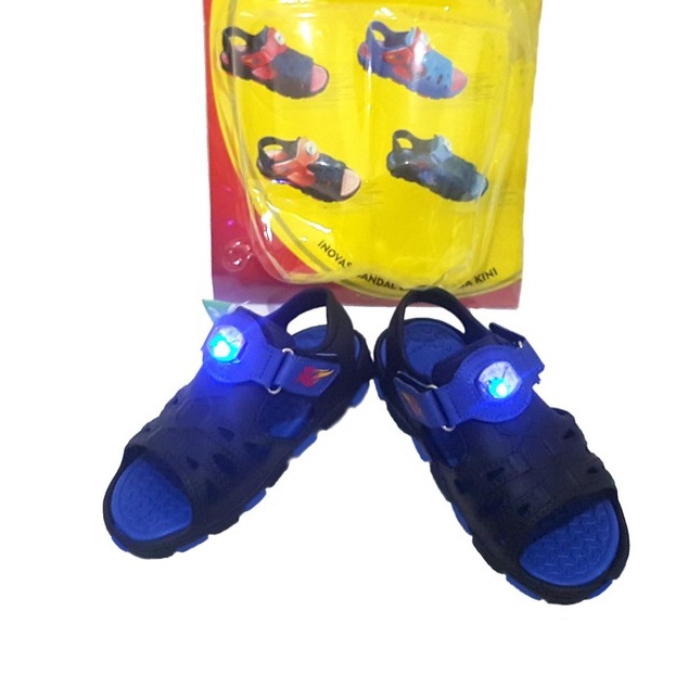 SANDAL LAMPU ANAK karet