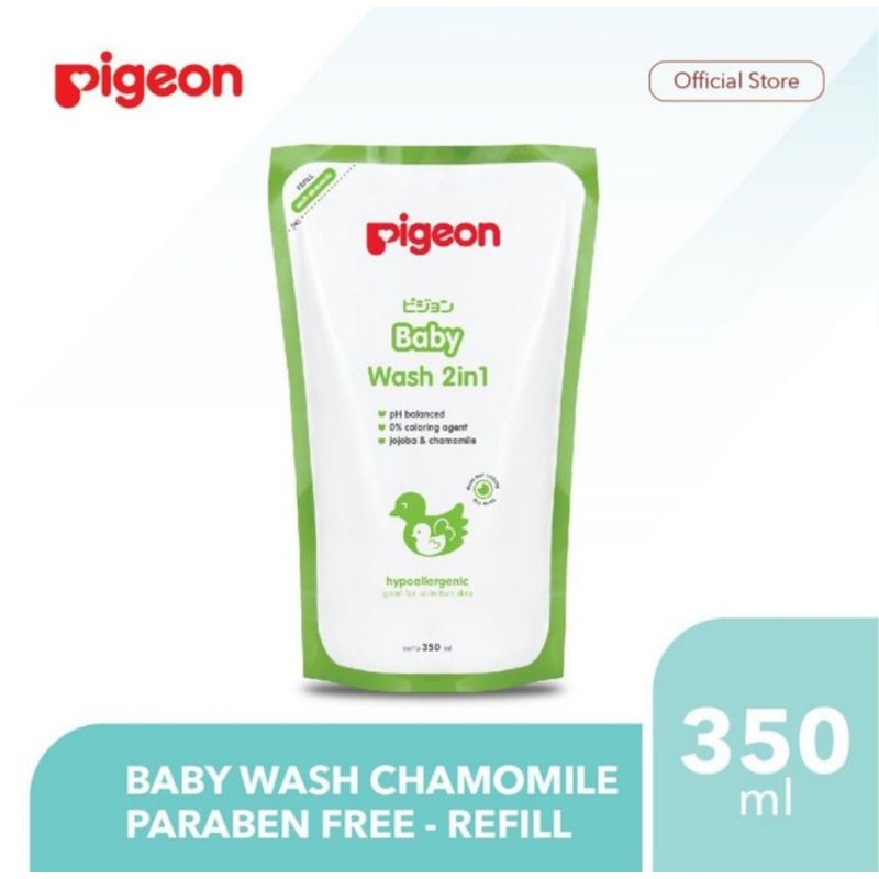 Pigeon Baby Wash 2 in 1 Hair &amp; Body 350ml Refill