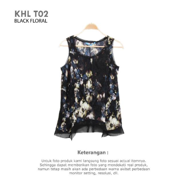 WOMAN TAMK TOP BRANDED FLORAL | Atasan Wanita Tanktop Wanita Kohls