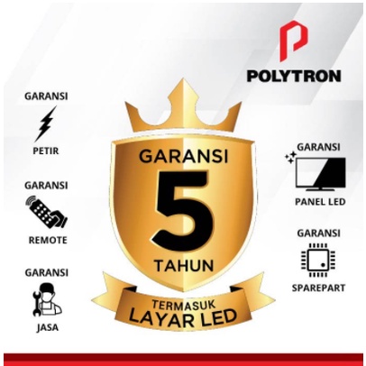 Polytron LED Smart Android TV 40&quot; FHD Digital TV Frameless 40AG9953