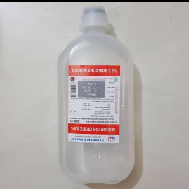  NaCL  500 ml natrium klorida 500ml cairan  infus  NaCL  