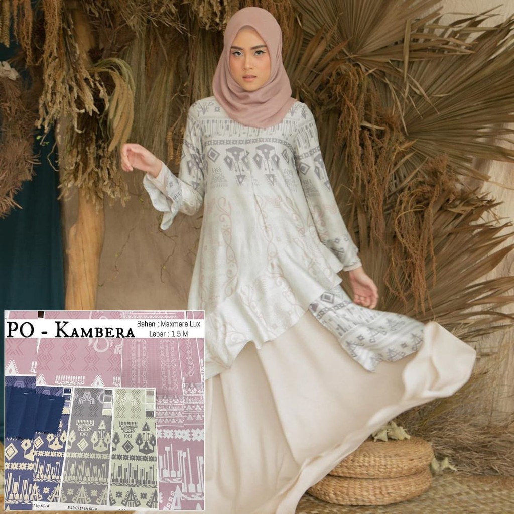 JUAL KAIN RADAHA WEARING KLAMBY - DRESS WEARING KLAMBY VANILLA HIJAB RIA MIRANDA HARGA PER 0,5 M