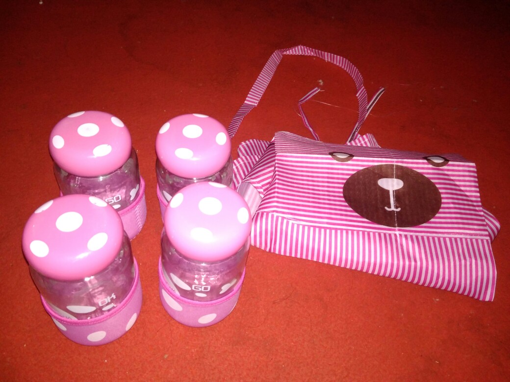 Botol Minum Kaca / My Bottle Jamur Mushroom Premium 300ml