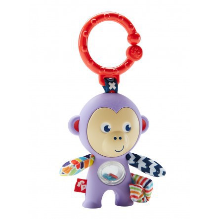 Mainan Bayi Pegangan Cermin FISHER PRICE RATTLE PANDA &amp; MONKEY MIRROR - Mainan Pegangan Bayi Cermin Karakter Panda &amp; Monyet Lucu