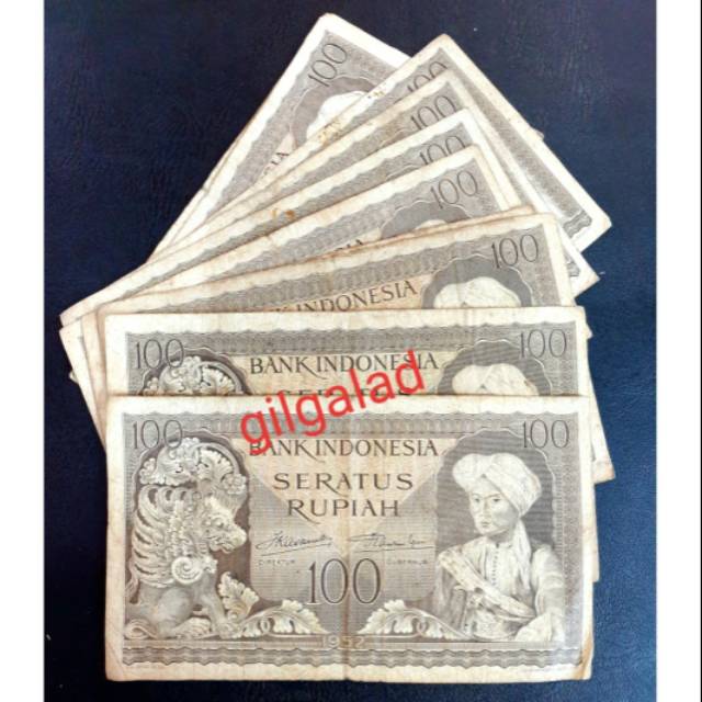 UANG KUNO 100 RUPIAH BUDAYA 1952 VF