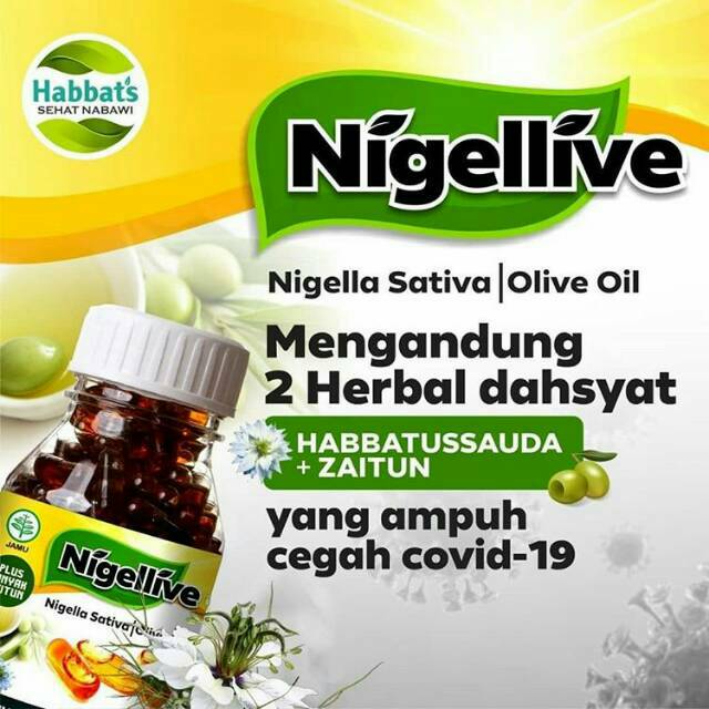 

Nigellive nigellipe minyak habbatussauda nigellive 200/100 Kapsul