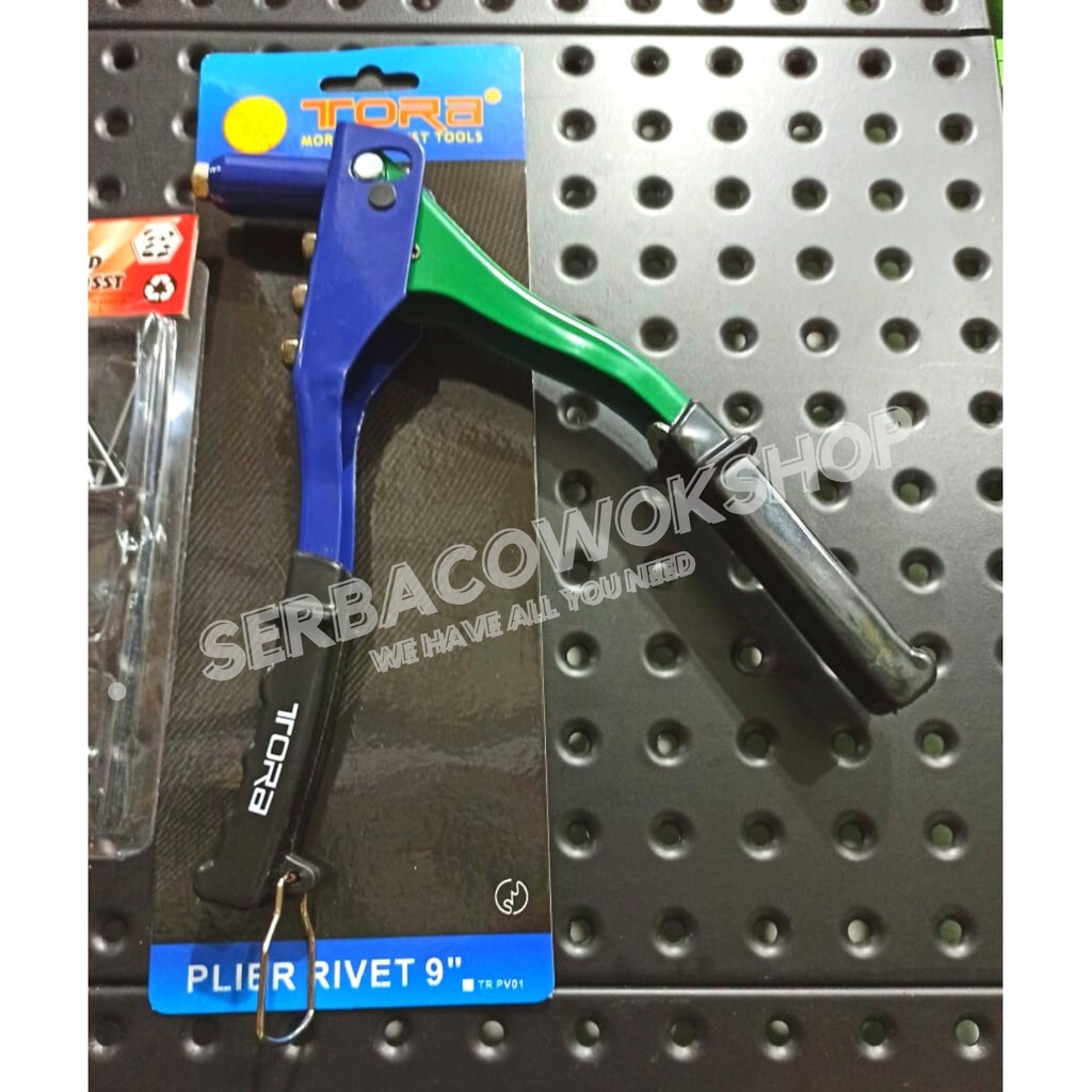 Promo Tora Tang Rivet Hand Riveter 9&quot; Inch Aluminium + Bonus Paku Tembak Termurah Berkualitas