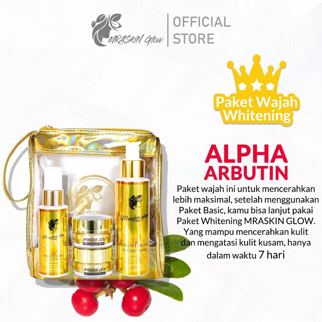 MRASKIN GLOW Paket Whitening Bpom