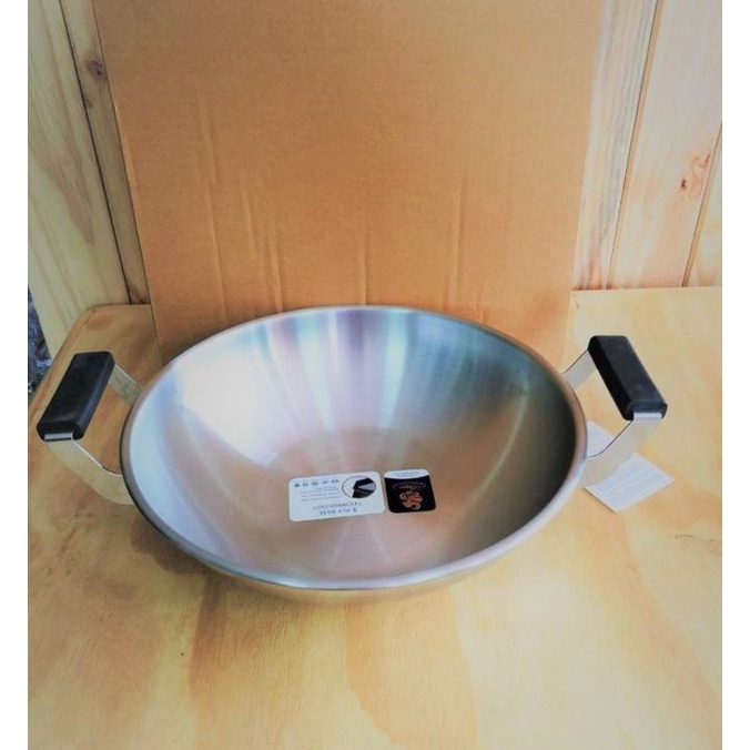 Bima Heritance Classic Wok Wajan Kuali Kompor Induksi Stainless 32Cm - Diskon Spesial 