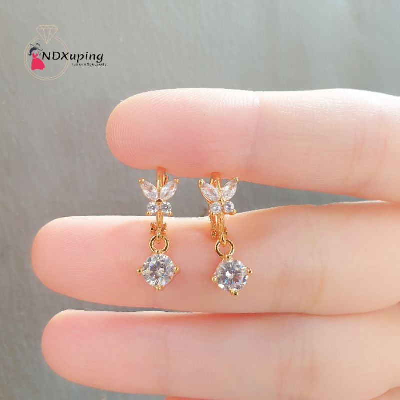 Anting Jepit Dewasa Xuping Permata Simple N22082205