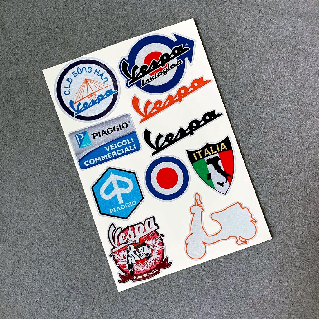 3M Reflective Stickers For PIAGGIO VESPA GTS GTV LX LXV LT PX PRIMAVERA 50 125 150 200 250 300 300ie AGV Vinyl Motorcycle Decals