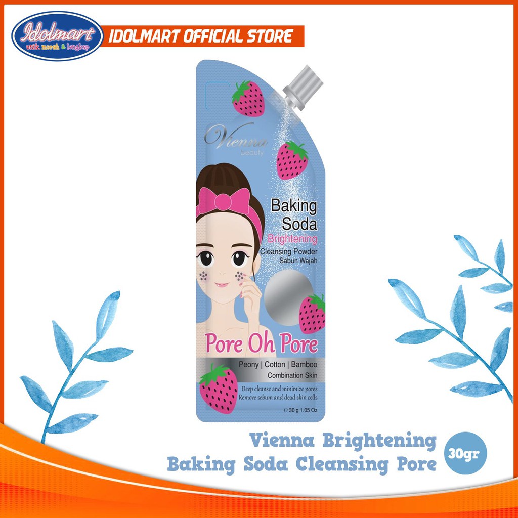 IDOLAKU Baking Soda Cleansing Acne dan Cleansing Pore 30gr Sachet