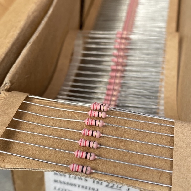 resistor 22ohm 1/2watt pink original japan bodi kecil