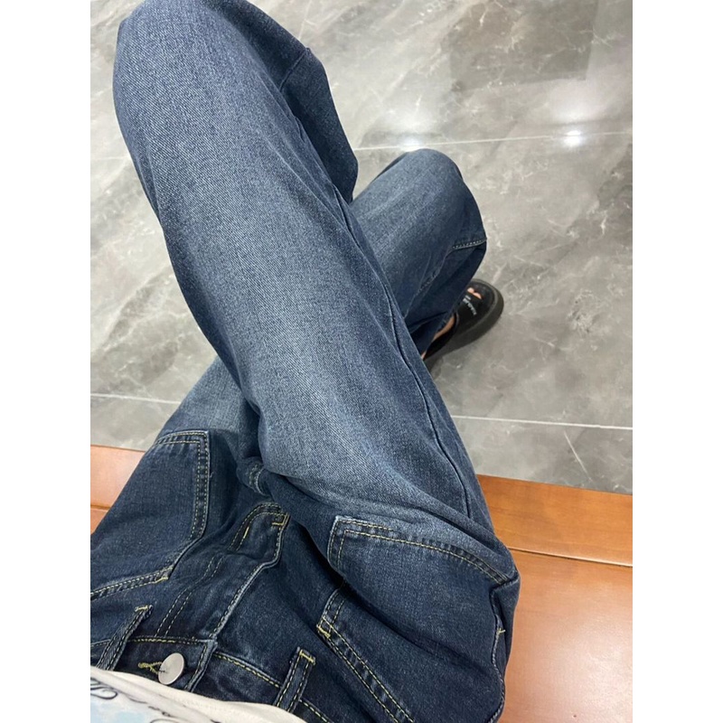 New high waist murah boyfriend celana jeans panjang wanita kulot
