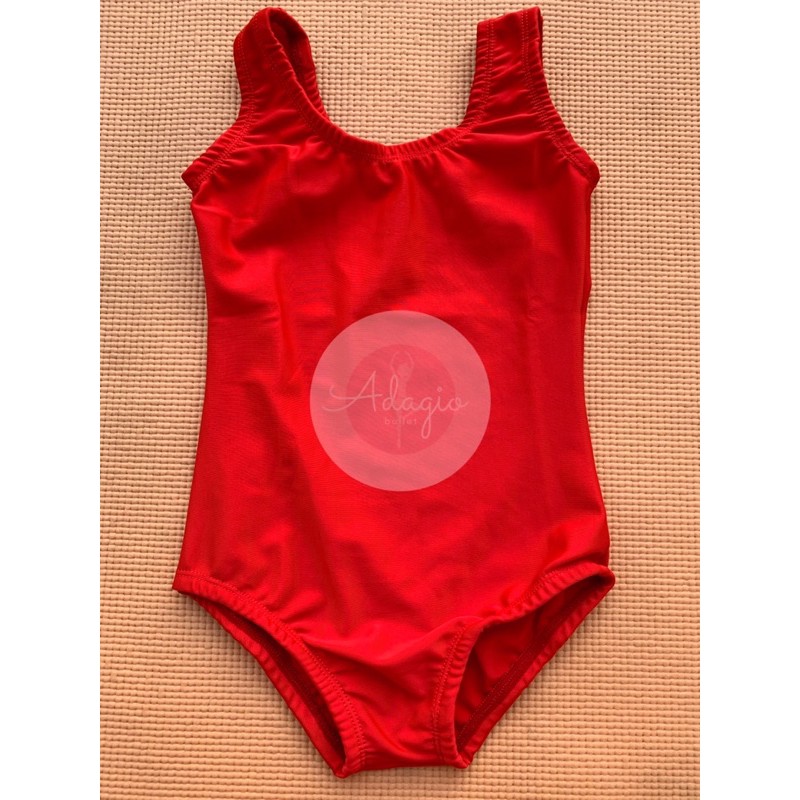 LEOTARD BALET TANKTOP ATASAN SENAM GYM KOSTUM TARI BALLET ANAK MERAH GOLD