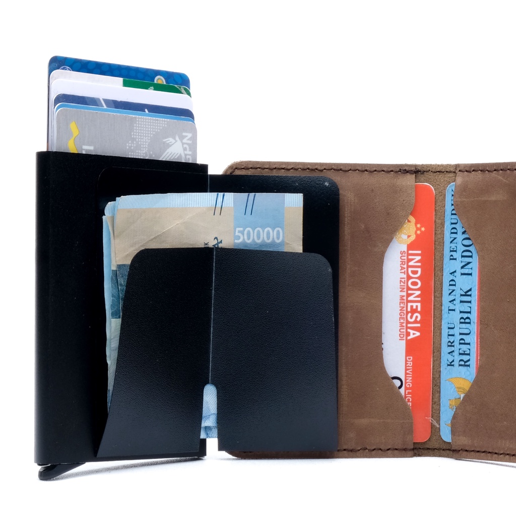 Dompet Pintar CardHolder Tempat Kartu Atm RFID