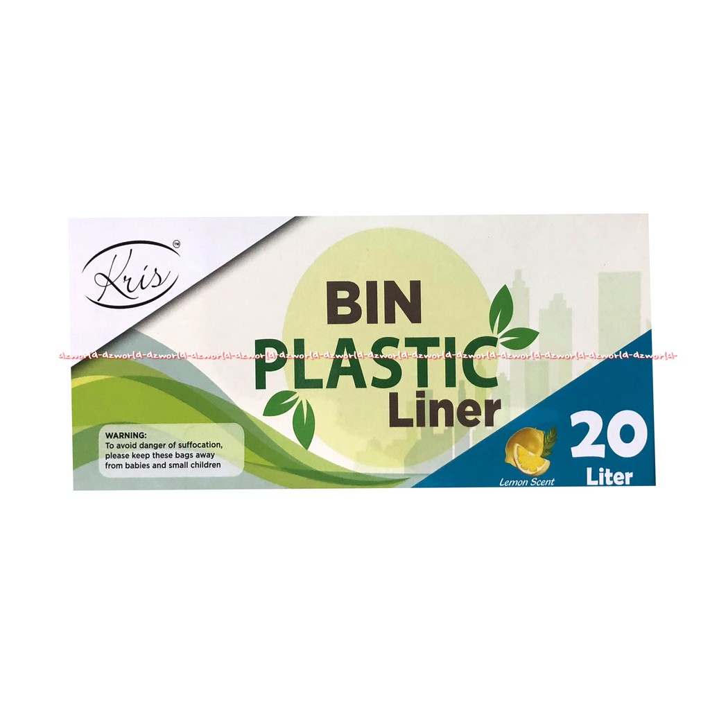 Kris Bin Plastik Liner 20Litter Plastik Tempat Sampah Kantong Sampah Plastic Aroma Lemon Ukuran 25pcs 20L Plastic Bag Krisbin Krisbow 20 Liter 20 L