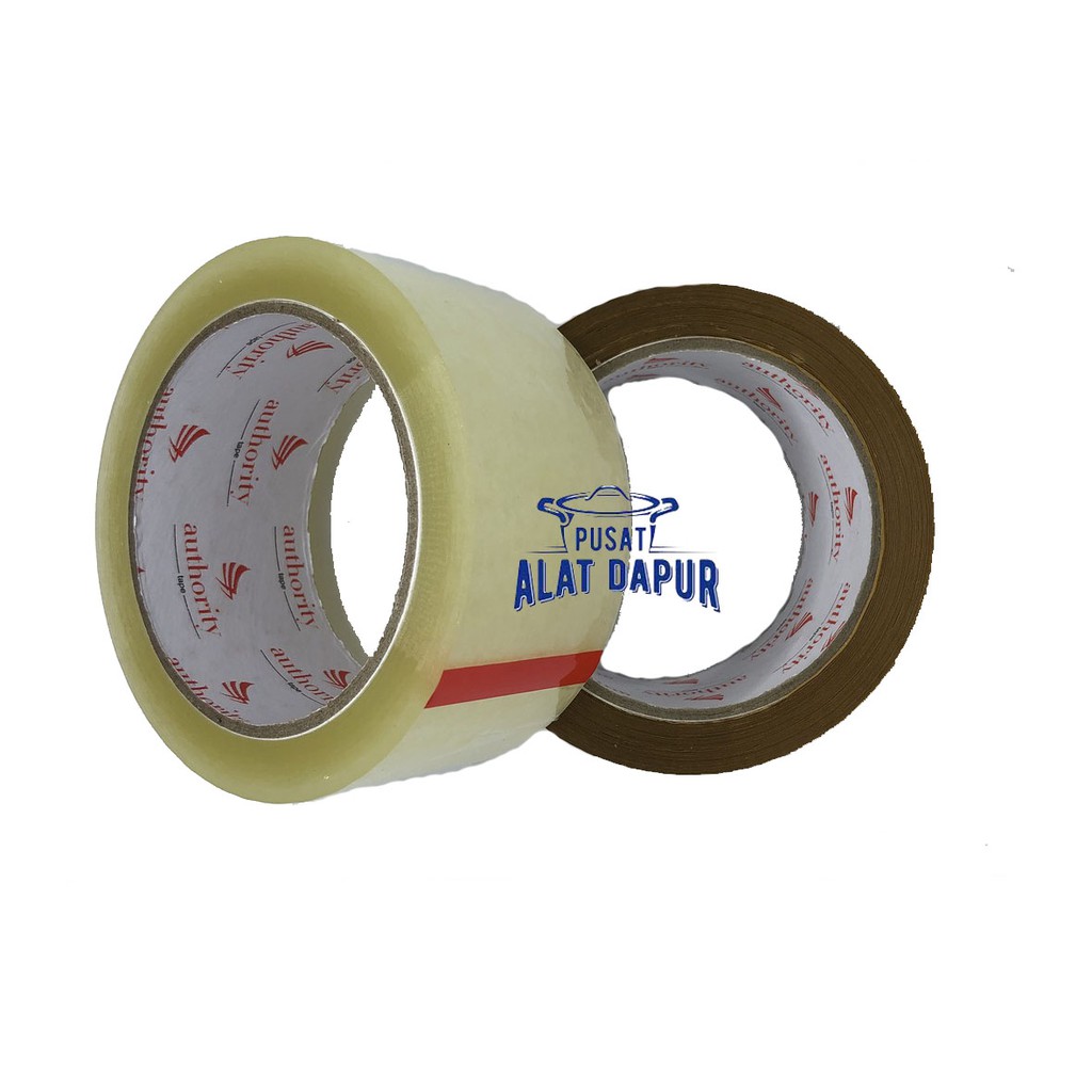 

Lakban Bening Buat Packing Solasi Murah Ukuran 2" L 48mm Panjang 90 Yard Merk Authority Sangat Lekat
