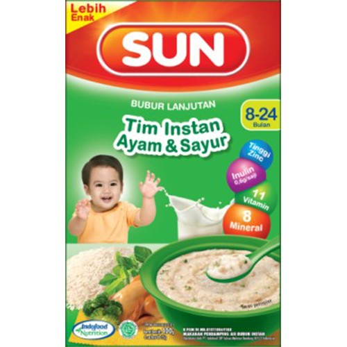 

Sun Bubur Lanjutan Tim Instan Ayam & Sayur 100G