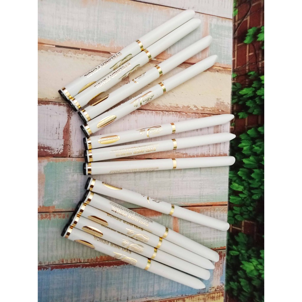 Isi 12 pcs Eyeliner Pencil Pensil Alis Water Proof Anti Air