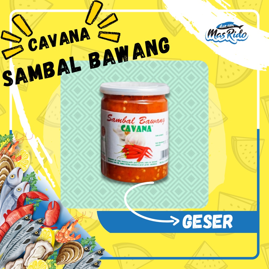 

Sambel Asli Bawang Cavana Pedas Sambal 320 Gram Sambal Bawang Praktis