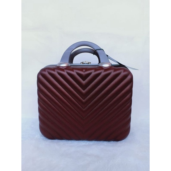 beauty case 12 inch gn/tas makeup/fiber koper mini