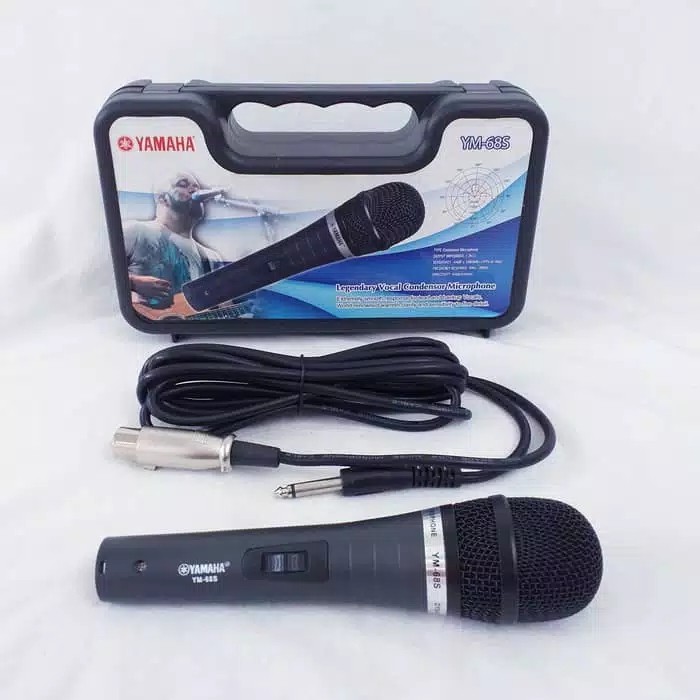 mic YAMAHA YM-68S Microphone + koper YM 68S