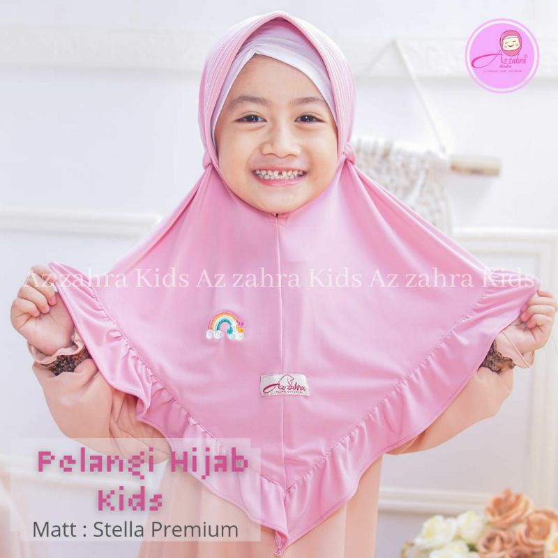 Hijab pelangi kids anak murah