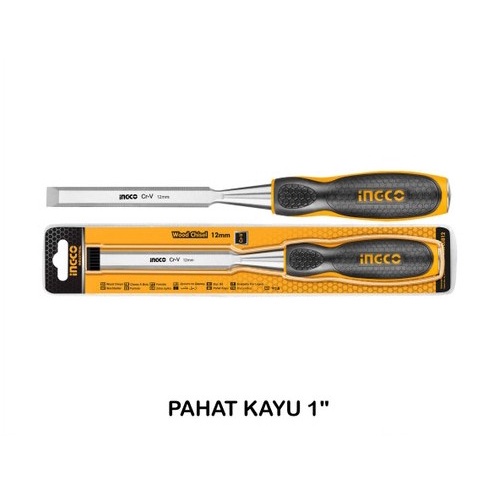 INGCO Pahat Kayu Wood Chisel Ukuran Lebar 25mm 1 Inch Panjang 140mm