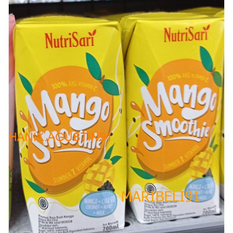 

Nutrisari Mango Smoothie 200ml maribeli91