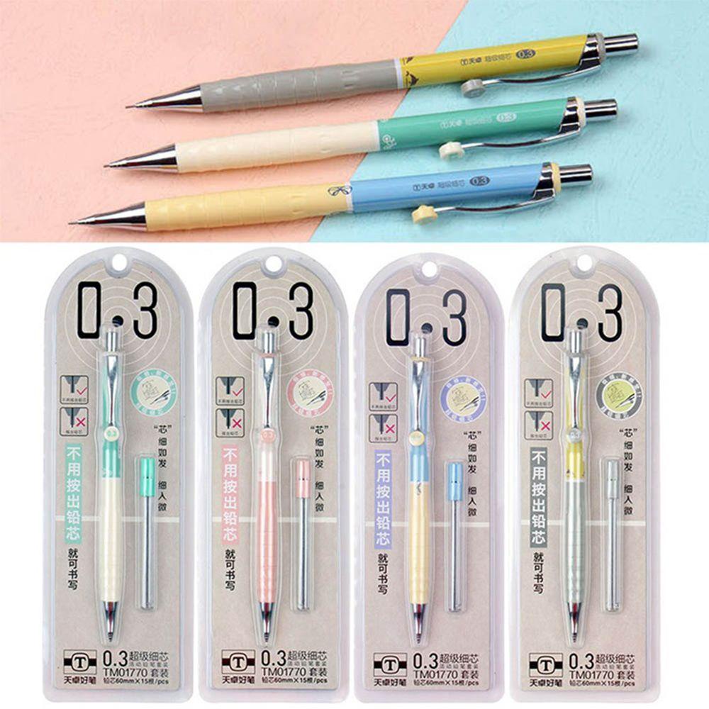 [Elegan] Alat Tulis Plastik Pensil Kawaii Stationery Mekanik