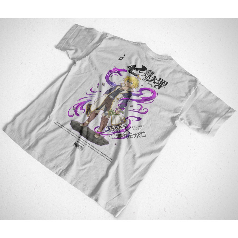 Kaos Meliodas Dragon Sin Seven Deadly Sins Nanatsu No Taiza Anime Manga Premium