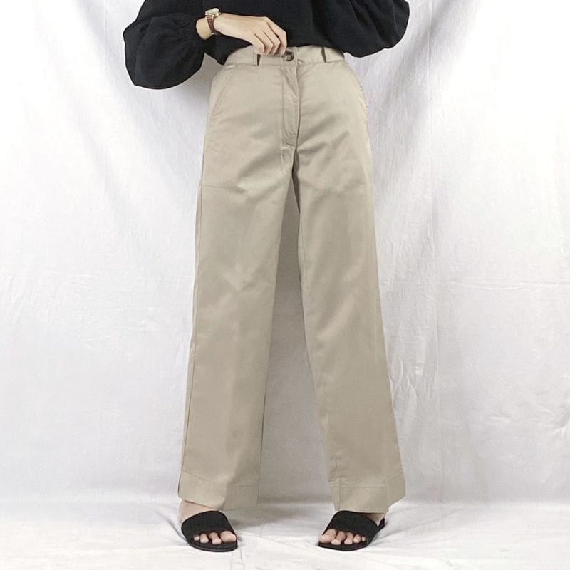 MELVA SLIT PANTS / korean style/ Celana kulot highwaist terbaru dan kekinian, Celana kulot wanita remaja dan dewasa