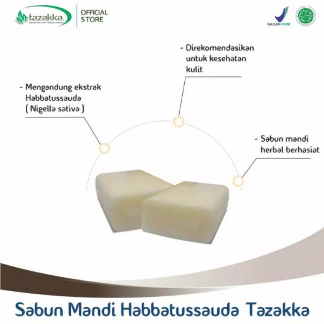 Sabun Mandi Habbatussauda Pemutih Kulit Pencerah Alami - Sabun Herbal Habbatussauda 90gram BPOM