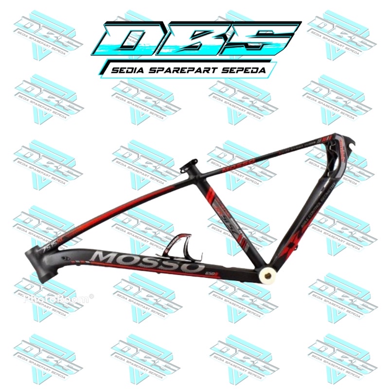 FRAME MTB MOSSO 7515 XC 27.5X17 BLACK RED 27.5INCH