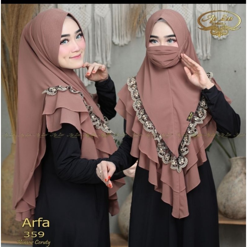 jilbab ajezas arfa renda
