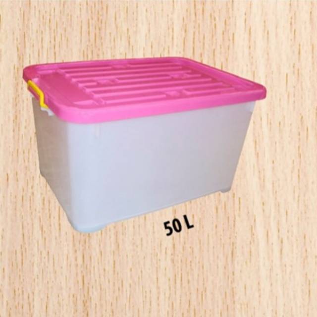 Box container roda sunlife lotus ukuran 50 Liter