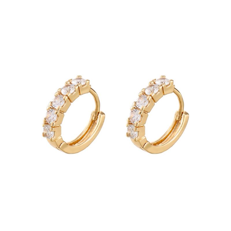 Fifi Fashion Anting Listring Mewah Model Perhiasan Lapis Emas 18k